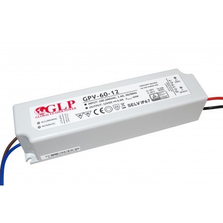 GPV-60-12 voeding - 12 volt - 5 ampère