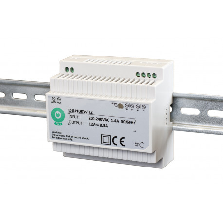 DIN100W24 din-railvoeding - 24 volt - 4,15 ampère - 100 watt