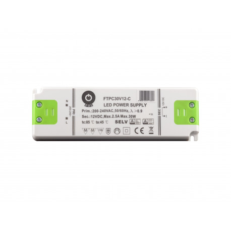 FTPC30V12-C spanningsgestuurde ledvoeding - 12 volt - 2 ampère - 30 watt