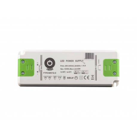 FTPC50V12-C spanningsgestuurde ledvoeding - 12 volt - 4,2 ampère - 50,4 watt