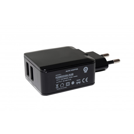 POSB05310A-2USB usb-lader - 5 volt - 3,1 ampère - 15,5 watt