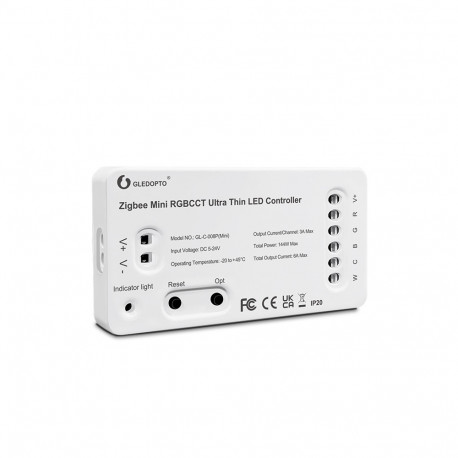 GL-C-008P (mini) ledcontroller - RGBCCT - Zigbee 3.0 en 2,4 GHz RF