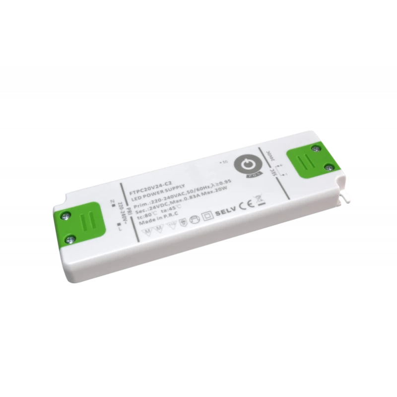 FTPC20V24-C2 spanningsgestuurde ledvoeding - 24 volt - 0,83 ampère - 20 watt - WBNet