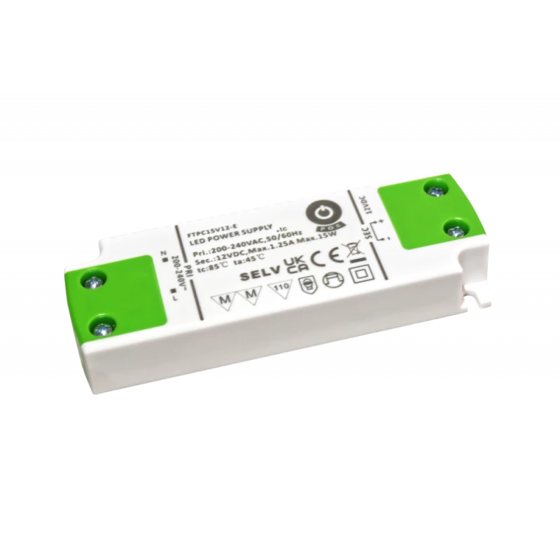 FTPC15V24-E spanningsgestuurde ledvoeding - 24 volt - 0,625 ampère - 15 watt - WBNet