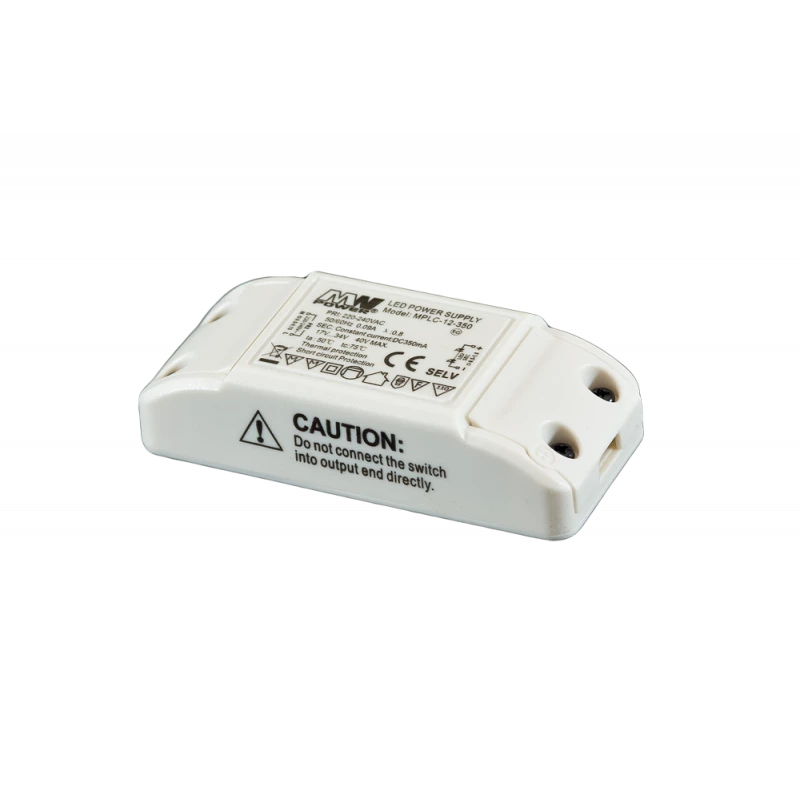 MPLC-12-350 stroomgestuurde ledvoeding - 350 milliampère - 17 tot 34 volt - 11,9 watt - WBNet
