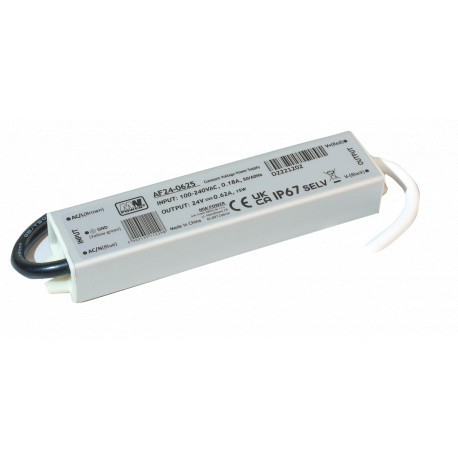 AF24-0625 Constant Voltage LED Power Supply - 24 Volt - 0.62 Ampere - 15 Watt