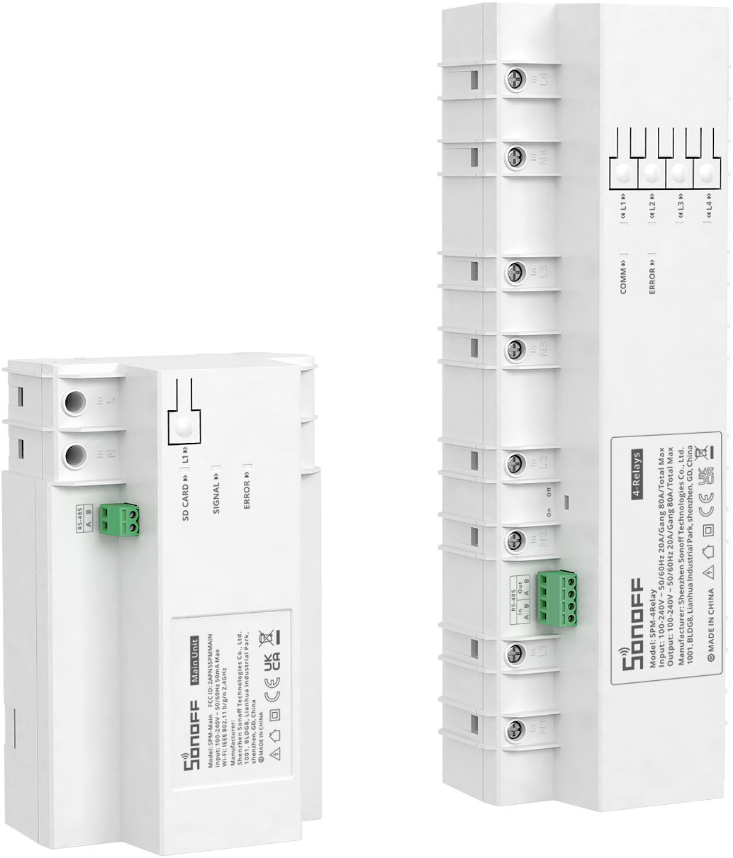 SONOFF SPM-Main en SPM-4Relay