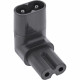 16723H Angled C8 to C7 Adapter - Black