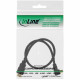 17055V HDMI Cable with Angled Plug - 0.5 Metre - HDMI 1.4 - Black