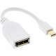 17150W DisplayPort-naar-Mini-DisplayPort-adapterkabel - 0,15 meter - DisplayPort 1.2 - wit