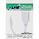 17150W DisplayPort-naar-Mini-DisplayPort-adapterkabel - 0,15 meter - DisplayPort 1.2 - wit