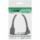 17159O DisplayPort Extension Cable with Angled Plug - 0.15 Metre - DisplayPort 1.4 - Black