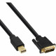 17226 Mini DisplayPort to DVI-D Cable - 0.5 Metre - Black