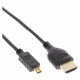17555D HDMI-naar-Micro-HDMI-kabel - 0,5 meter - HDMI 2.0b - zwart