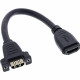 17600R HDMI-adapterkabel voor inbouw - 0,5 meter - HDMI 2.1 - zwart