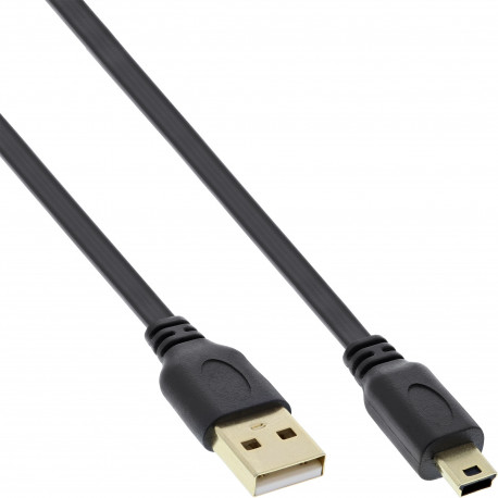 31820F USB-Type-A-naar-USB-Mini-B-kabel - 2 meter - USB 2.0 - zwart