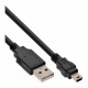 33107K USB-Type-A-naar-USB-Mini-B-kabel - 0,5 meter - USB 2.0 - zwart