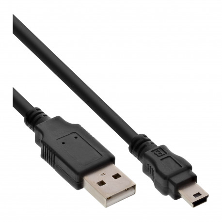 33107K USB-Type-A-naar-USB-Mini-B-kabel - 0,5 meter - USB 2.0 - zwart