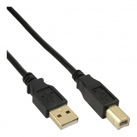 34503S USB-Type-A-naar-USB-Type-B-kabel - 0,3 meter - USB 2.0 - zwart