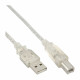 34518T USB-Type-A-naar-USB-Type-B-kabel - 2 meter - USB 2.0 - transparant