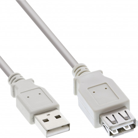 34610X USB Type A Extension Cable - 1 Metre - USB 2.0 - Beige