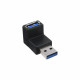 35300R haakse USB-Type-A-adapter - USB 3.2 Gen 1 - zwart