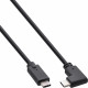 35706W USB-Type-C-kabel met haakse stekker - 0,5 meter - USB 3.2 Gen 2x2 - zwart
