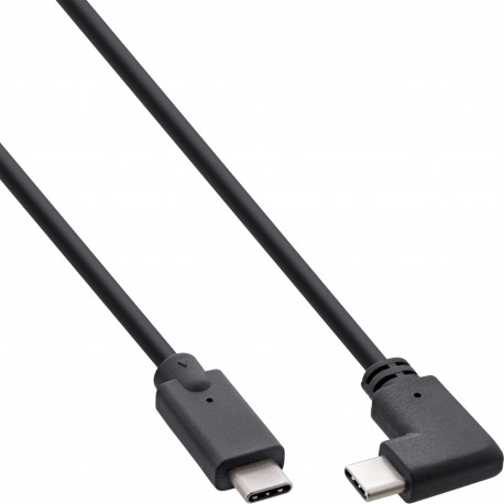 35706W USB-Type-C-kabel met haakse stekker - 0,5 meter - USB 3.2 Gen 2x2 - zwart
