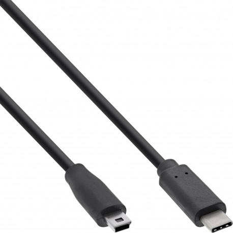 35751 USB-Type-C-naar-USB-Mini-B-kabel - 1 meter - USB 2.0 - zwart