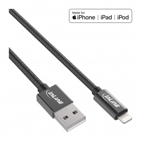 31411B USB-Type-A-naar-Lightning-kabel - 1 meter - USB 2.0 - zwart