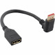 17159U DisplayPort-verlengkabel met haakse stekker - 0,15 meter - DisplayPort 1.4 - zwart