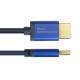 4521-SF020B flexibele HDMI-kabel - 2 meter - HDMI 2.1 - donkerblauw