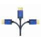 4521-SF020B flexibele HDMI-kabel - 2 meter - HDMI 2.1 - donkerblauw