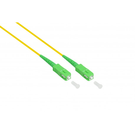 LW-S907SASA SC/APC-glasvezelkabel - OS2 (9/125 µm) - simplex - 7,5 meter - geel