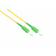 LW-S920SASA SC/APC-glasvezelkabel - OS2 (9/125 µm) - simplex - 20 meter - geel