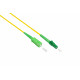 LW-S930LASA LC/APC-naar-SC/APC-glasvezelkabel - OS2 (9/125 µm) - simplex - 30 meter - geel
