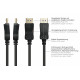 DP20-005 DisplayPort-kabel - 0,5 meter - DisplayPort 2.0 - zwart