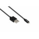 2510-AL005S USB Type-A to Lightning Cable - 0.5 Metre - USB 2.0 - Black
