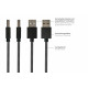 2510-AL005S USB-Type-A-naar-Lightning-kabel - 0,5 meter - USB 2.0 - zwart