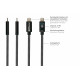 2510-AL005S USB-Type-A-naar-Lightning-kabel - 0,5 meter - USB 2.0 - zwart