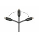 2510-CL005S USB-Type-C-naar-Lightning-kabel - 0,5 meter - USB 2.0 - zwart