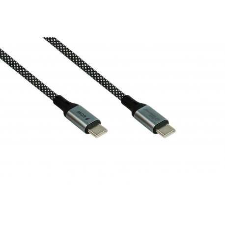 2060-MT010SW Magnetic USB Type-C Cable - 1 Metre - USB 2.0 - Black/White