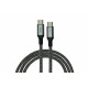 2060-MT010SW Magnetic USB Type-C Cable - 1 Metre - USB 2.0 - Black/White