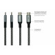 2060-MT010SW Magnetic USB Type-C Cable - 1 Metre - USB 2.0 - Black/White