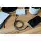 2060-MT010SW Magnetic USB Type-C Cable - 1 Metre - USB 2.0 - Black/White