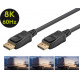 61698 DisplayPort Cable - 3 Metre - DisplayPort 1.4 - Black